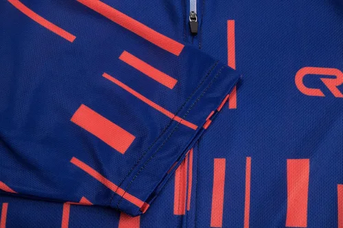 Vista 3 de CR - Conjunto de camiseta de ciclismo para hombre, con cremallera, bolsillo con cremallera, manga corta, kits de ciclismo, pantalones cortos