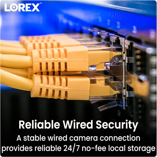 Vista 4 de Cámara de seguridad Lorex al aire libre 4K IP de Metal con cúpula adicional Complemento para NVR Detección de movimiento inteligente