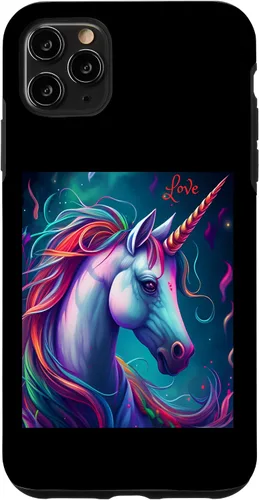 Vista 11 de iPhone 15 Unicorn Love Mystical Nature Forest Case