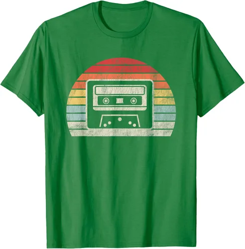 Vista 3 de Retro Cassette Tape 80s 90s Nostalgia T-Shirt Negro