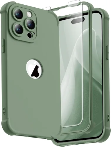 Vista 118 de ORETECH Funda para iPhone 11, con [2 protectores de pantalla de vidrio templado] [prueba de caídas de grado militar de 10 pies]