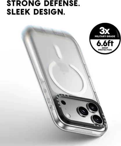 Vista 5 de CASETiFY Funda transparente para iPhone Air [No se amarillea/Magsafe/Protección contra caídas de grado militar 3X de 1.98 m] - Transparente No se