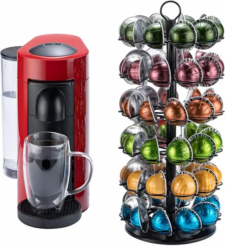 Vista 10 de Soporte de carrusel Vertuo de 5 niveles para Nespresso Vertuo Pod Coffee Pod Holder (capacidad de 50 cápsulas)