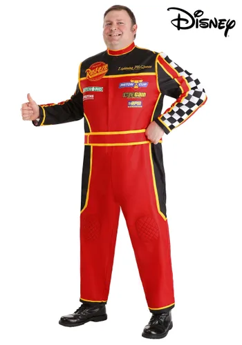 Vista 5 de Disfraz Talla Plus Uniforme de Equipo de Boxes de Cars de Disney y Pixar para Adultos Multicolor