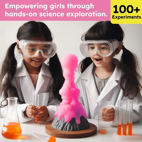 Vista 4 de Butterfly EduFields Kit de ciencia de más de 100 piezas para niñas de 4, 5, 6, 7, 8 años Niñas en CTIM y experimentos científicos Ideas