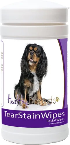 Vista 11 de Healthy Breeds Toallitas quitamanchas de lágrimas para perros para pastor australiano – Más de 100 razas – Limpiador facial de ojos – 70 toallitas