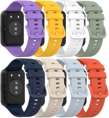 Vista 5 de Senter Correas de repuesto de goma suave de liberación rápida para Huawei Watch Fit 2 Smart Watch