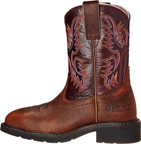Vista 8 de bota estilo vaquero con punta de acero para mujer Ariat Krista