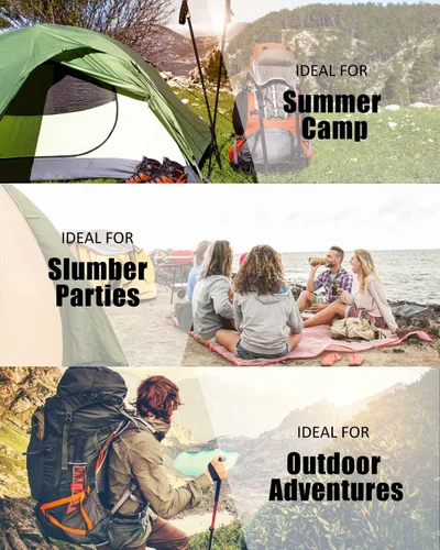 Vista 7 de Sleeping Bags for Adults Backpacking Lightweight Waterproof- Cold Weather Sleeping Bag for Girls Boys Mens for Warm Camping Hiking Outdoor Travel