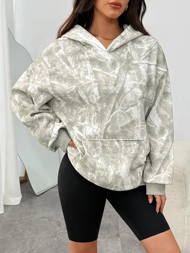 Vista 246 de Trendy Queen - Sudaderas extragrandes con capucha para mujer, suéteres de manga larga, sin botones, de vellón, de otoño, ropa de invierno