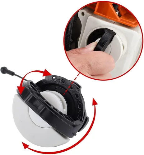 Vista 8 de Hipa Tapa de combustible y tapa de aceite para motosierra STHIL MS290 MS310 MS390 MS270 MS280 MS341 MS361 MS440 MS460 MS880
