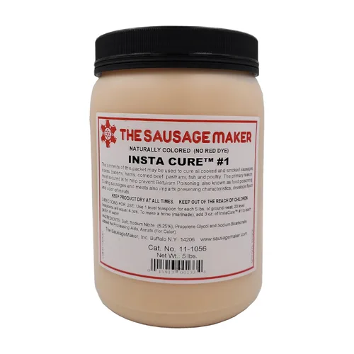 Vista 5 de The Sausage Maker Insta Cure #1 Sal curadora sin tinte rojo, 8 onzas 6.25% de nitrito de sodio para salchichas, tocino, jamón, cecina, pastrami