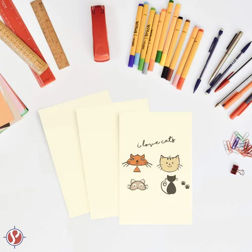 Vista 3 de Papel crema (natural) tamaño media carta, ideal para documentos comerciales, letras, artes, impresiones y manualidades, copia, impresión, escritura