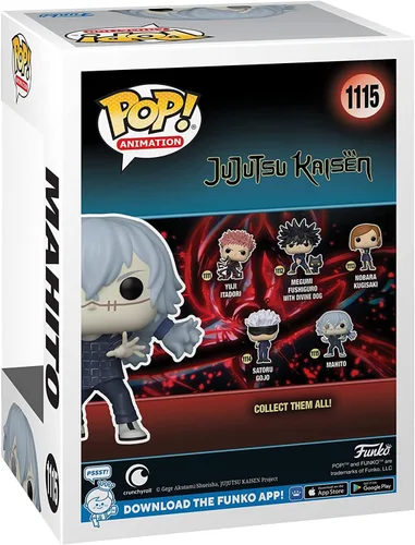Vista 3 de POP Jujutsu Kaisen - Figura de vinilo de Mahito Funko (con funda protectora de caja compatible), multicolor, 3.75 pulgadas