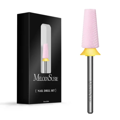 Vista 10 de MelodySusie Brocas de uñas 5 en 1, brocas de cerámica de corte cruzado de 3/32 pulgadas, adecuadas para manicura, pedicura, cutícula, esmalte