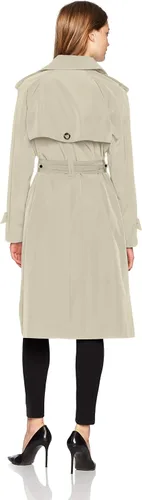 Vista 2 de London Fog Gabardina de doble botonadura de 34 para mujer con cinturón