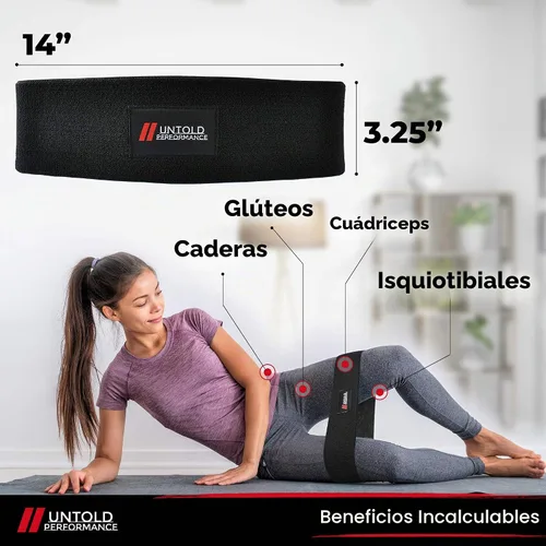 Vista 3 de Heavy Resistance Bands - Hip Bands for Working Out, Premium Exercise Bands Resistance, Durable Resistance Bands for Strength, Flexibility & Glute