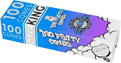 Vista 6 de Big Fatty Cones - Conos preenrollados Papel de liar blanco natural sin blanquear RVTUS (0.04 oz, 100)