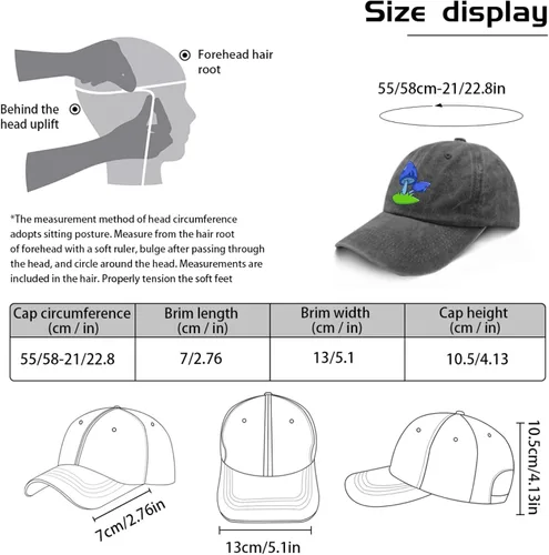 Vista 3 de devor Hats Mushrooms Dad Hats, Graphic Hats for Women