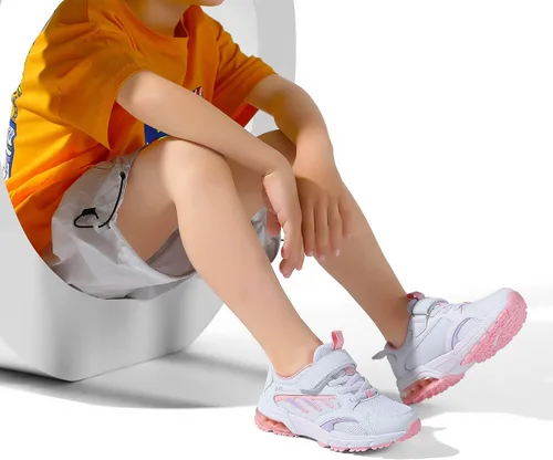 Vista 6 de Jinta Shoes Zapatos deportivos para niños y niñas, tenis deportivos, gimnasio, correr, correr, Azul