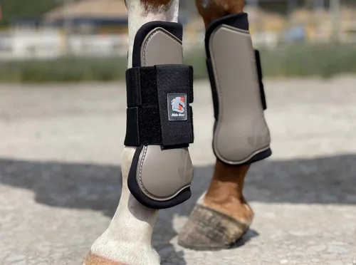 Vista 16 de Ride Now Juego de 4 botas de tendón de caballo con frente abierto/Fetlock para caballo