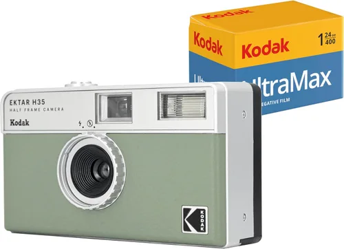 Vista 9 de Kodak EKTAR H35 - Cámara de medio marco de 1.378 in, reutilizable, sin enfoque, ligera, fácil de usar (batería AA no incluida)