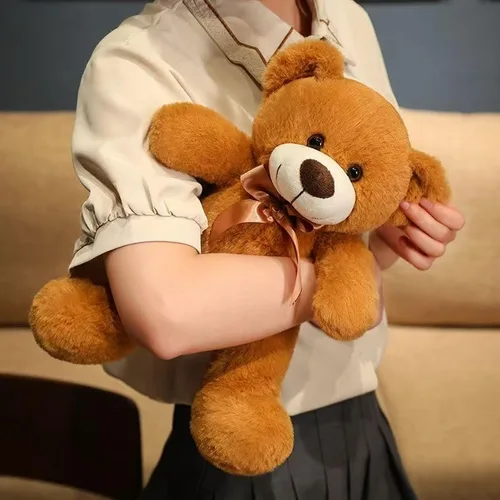 Vista 6 de Oso de peluche suave de 13 pulgadas, oso de peluche súper color, regalo de Navidad, cumpleaños, día de San Valentín, para niños y novias (verde)