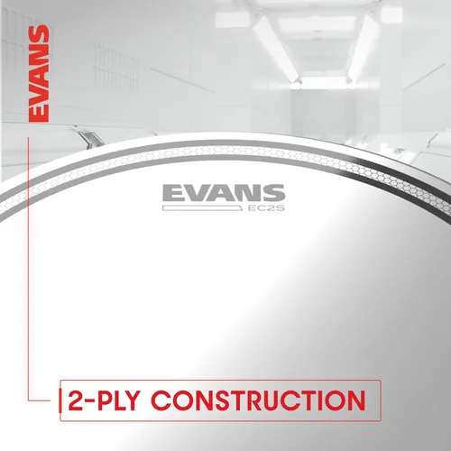 Vista 4 de Evans Cabezas de tambor - EC2S Clear Rock Tompack (25.4 cm, 30.5 cm, 40.6 cm)