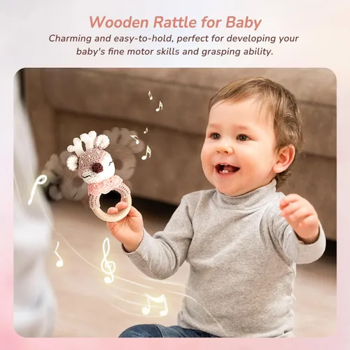 Vista 11 de Strawberry Fairy Juego de Regalo de 10 Piezas para Bebés Niñas, Artículos Esenciales para Recién Nacidos Regalos para Bebé Niña, Cesta de Regalo