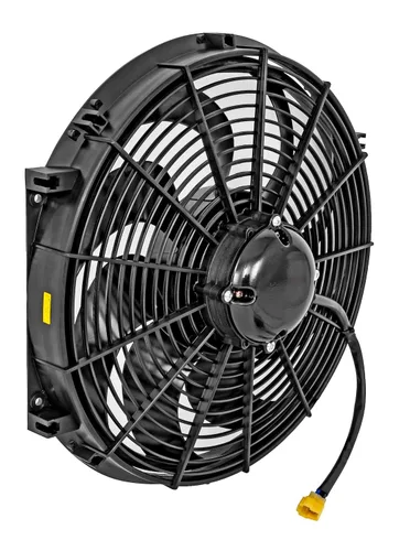 Vista 3 de JEGS Ventilador de refrigeración universal reversible eléctrico 16 pulgadas de diámetro 1950 CFM 13.1 amperios de tracción Incluye coleta