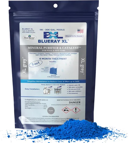 Vista 17 de Purificador mineral XL Purple & Catalyst™ - Clarificador de agua para jacuzzis y piscinas con paquete mineral y ionizador de cobre - Unidad