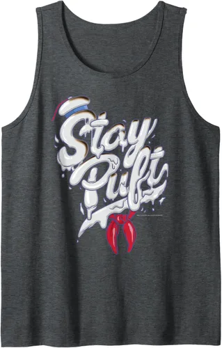 Vista 3 de Ghostbusters Stay Puft Marshmallow - Camiseta sin mangas estilo hombre, Negro, S