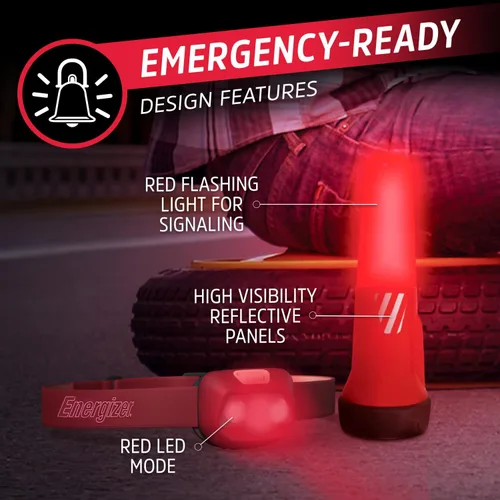 Vista 5 de Energizer WeatheReady - Kit de corte de energía con linterna LED 2 en 1, linterna frontal LED, IPX4 resistente al agua, baterías AA + AAA, estuche