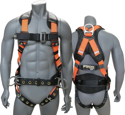 Vista 19 de Kit de arnés de protección contra caídas cómodo AFP Demon – Arnés de seguridad de cuerpo completo OSHA/ANSI PPE para trabajo de construcción
