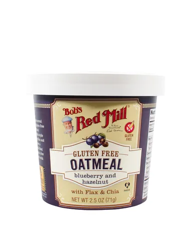 Vista 2 de Bobs Red Mill - Vaso de avena con avellana y arándanos, 2.5 onzas (paquete de 12)