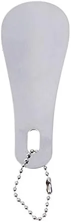 Vista 5 de Cuchara de metal de acero inoxidable para zapatos, herramienta elevadora, llavero de viaje