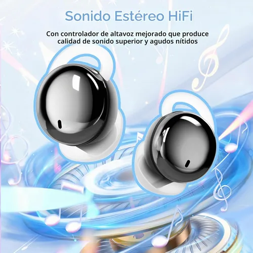 Vista 5 de Auriculares para dormir de lado, mini auriculares cómodos para Negro