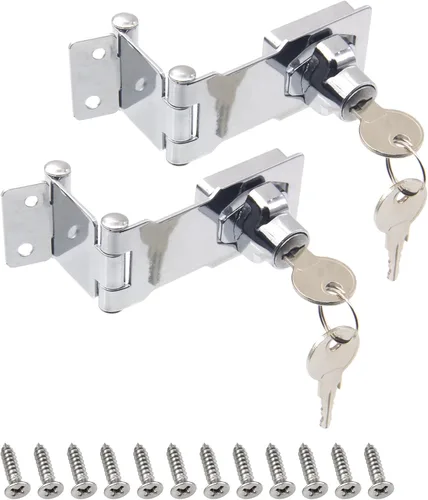 Vista 8 de 1 paquete de cerraduras rotativas con contraseña, plegable de acero inoxidable sólido 304, cerradura de cajón de escritorio, para cajones de 90