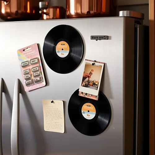 Vista 3 de 4 imanes de vinilo para nevera y nevera con imán de música, adhesivo magnético fuerte para manualidades, cocina, oficina, pizarra, gabinete