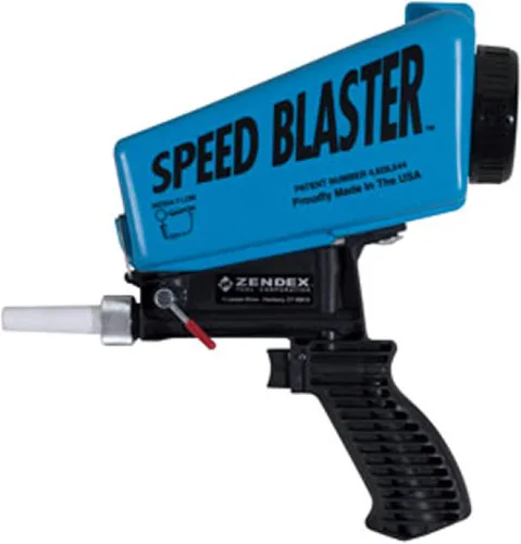 Vista 7 de Zendex Tool - SpeedBlaster portátil multimedia Blaster en blanco - Kit de pistola de arena de mano para compresor de aire - Pistola de chorro