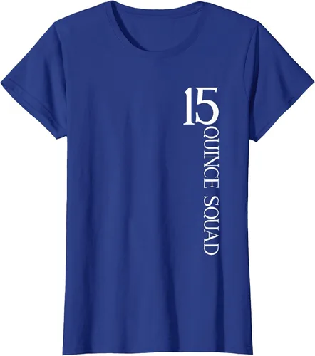 Vista 52 de Quince Squad Quinceanera 15th Birthday - Camiseta de quinceañera para niñas Asphalt Grey