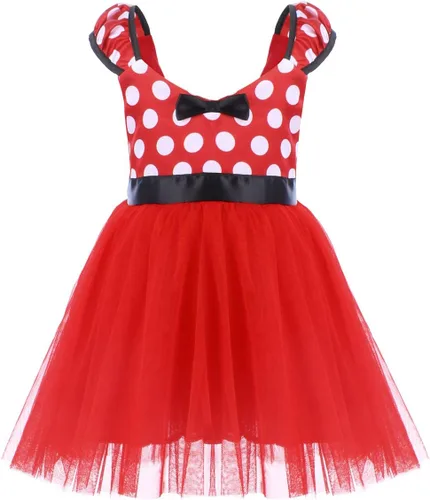 Vista 44 de IWEMEK - Maillot de ballet con diadema para niña con lunares, disfraz con diadema, leotardo