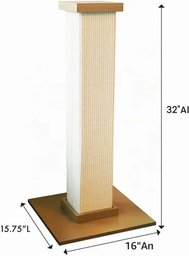 Vista 2 de SmartCat Pioneer Poste para arañazos, el mejor, Beige