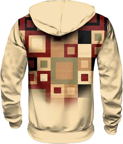 Vista 4 de WENKOMG1 Sudaderas con capucha para hombre, de manga larga, con estampado artístico, para invierno, otoño, con bolsillo