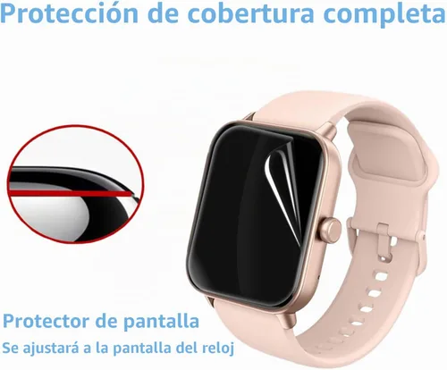 Vista 5 de Protector de pantalla para IDW13 / IDW15 / IDW19 Smart Watch 1.8" (PAQUETE DE 6) película de TPU transparente de cobertura completa compatible