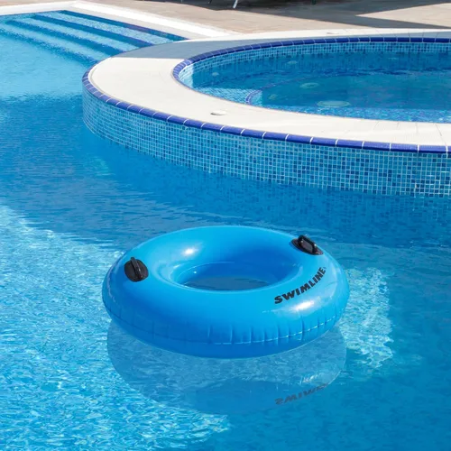 Vista 2 de Flotador De Anillo De Tubo Interior De Piscina Inflable - 48" - Azul