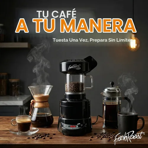 Vista 5 de SR540 Tostador Automático de Granos de Café Tueste Café en Casa Ajustes de Calor Variables Control de Ventilador de Convección Pantalla
