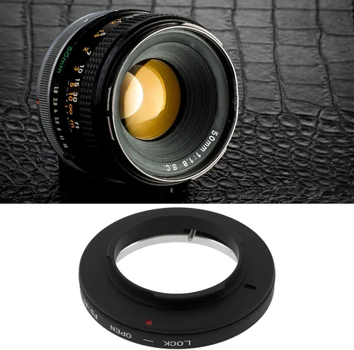 Vista 2 de Anillo adaptador FD-AI para cámara compatible con lente Canon FD a compatible con adaptador de montaje Nikon AI