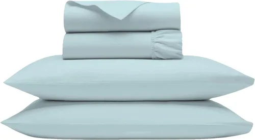 Vista 22 de Bluemoon Homes Sábanas de Algodón Egipcio de 1000 Hilos Tamaño Individual Paquete de 2 Juegos de Sábanas de 4 Piezas con Elástico Alrededor Sábana