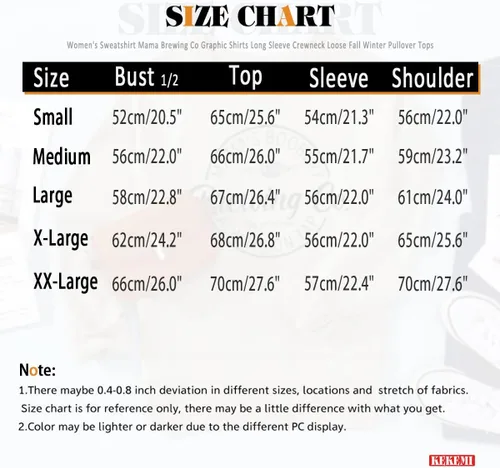 Vista 6 de KEKEMI Women's Crewneck Sweatshirt Long Sleeve Mama's Boobery Pullover Top Breast Feeding Graphic Sweater Brewing Co Shirt